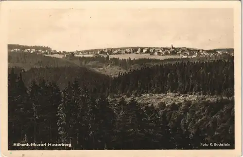 Ansichtskarte Masserberg Panorama-Ansicht DDR AK 1956/1955