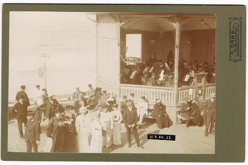 Westerland-Sylt Konzert, Pavillon CDV Kabinettfoto 1906