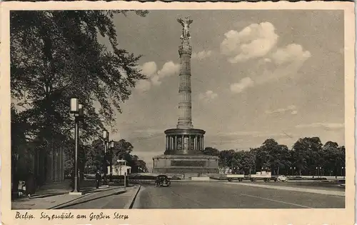 Ansichtskarte Mitte-Berlin Siegessäule - Großer Stern 1934
