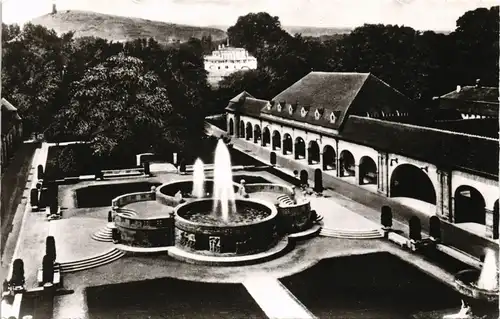 Ansichtskarte Bad Nauheim Sprudelhof Wasserkunst Wasserspiele 1967