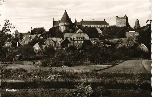 Ansichtskarte Bad Bentheim Teilansicht des Ortes 1966
