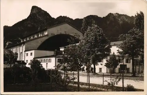 Ansichtskarte Oberammergau Partie am Passionstheater Passionsspielhaus 1950