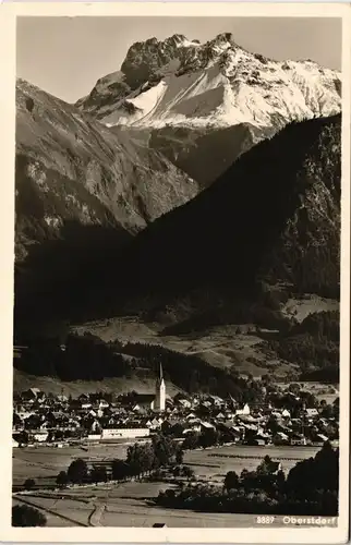 Oberstdorf (Allgäu) Panorama-Ansicht Bayr. Allgäu Berg Ansicht 1955