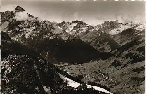 Ansichtskarte Kleinwalsertal-Mittelberg Panorama-Ansicht 1955