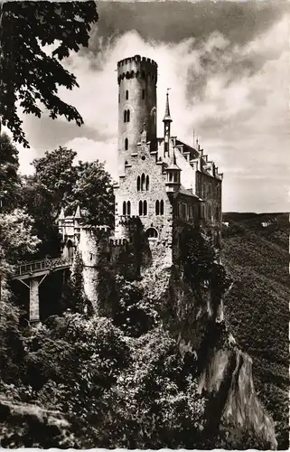 Lichtenstein (Württemberg) Schloss Lichtenstein Gesamtansicht Castle View 1957