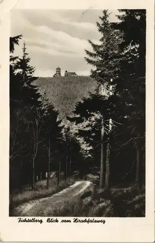 Ansichtskarte Oberwiesenthal Fichtelberg Blick vom Hirschfalzweg DDR AK 1956