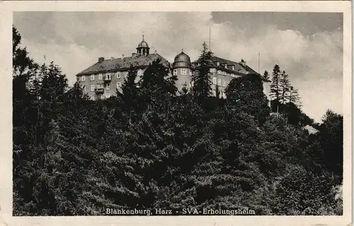 Ansichtskarte Blankenburg (Harz) SVA-Erholungsheim DDR AK 1951