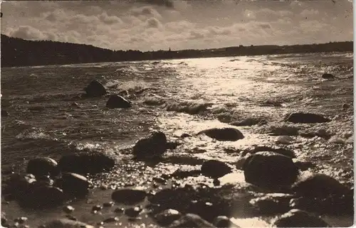 Ansichtskarte Binz (Rügen) Strand Ostsee Brandung DDR AK 1968/1964
