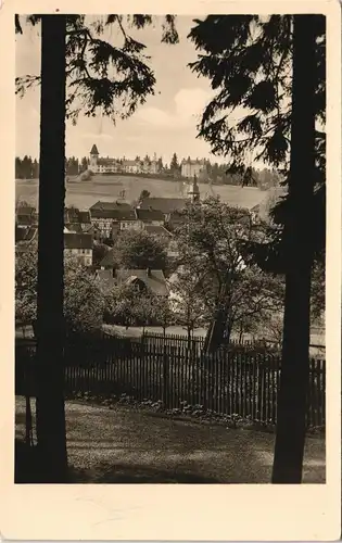 Finsterbergen-Friedrichroda Panorama Blick zum Kurhaus DDR Ansicht 1957/1955