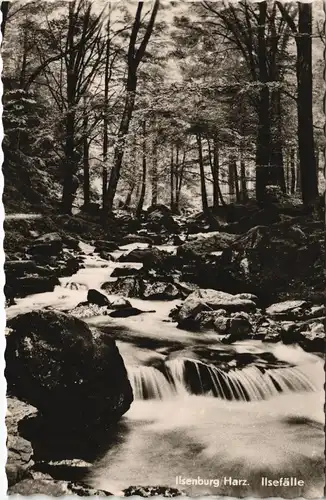 Ilsenburg (Harz) Ilsefälle-Ilsetal Wasserfall im Harz Waterfall DDR AK 1962
