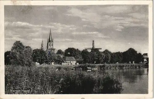 Ansichtskarte Werder (Havel) Panorama-Ansicht DDR AK 1961