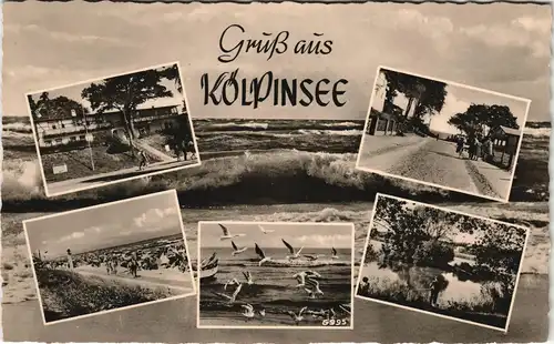 Kölpinsee (Usedom)-Loddin DDR Mehrbildkarte mit Strand Ostsee Ansichten 1960/1959