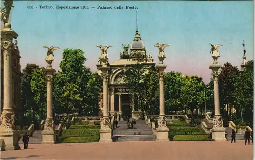 Cartoline Turin Torino Esposizione Palazzo delle Feste. 1922