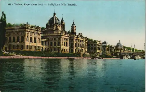 Cartoline Turin Torino Esposizione Padiglione della Francia. 1911