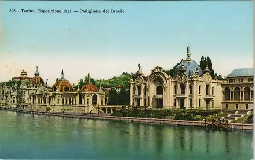 Cartoline Turin Torino Esposizione Padiglione del Brasile. 1911