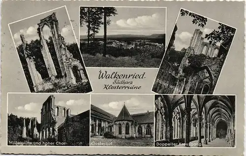 Ansichtskarte Walkenried (Harz) Mehrbildkarte Kloster-Ruine 1965