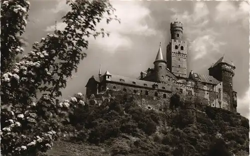 Ansichtskarte Braubach Marksburg Gesamtansicht Castle View 1960