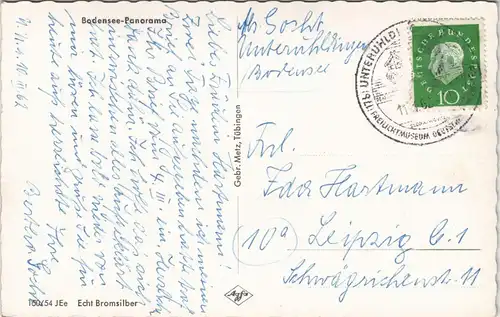 Ansichtskarte  Bodensee Dampfer, Fahrgastschiffe, Fähren Mehrbildkarte 1962