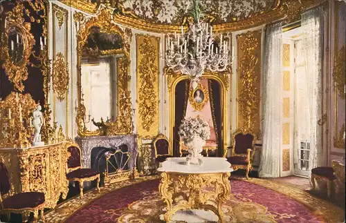 Ansichtskarte Linderhof-Ettal Schloss Linderhof - Speisezimmer 1913