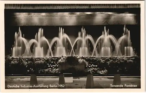 Berlin Tanzende Fontänen Dt. Industrie-Ausstellung Berlin 1952 1952