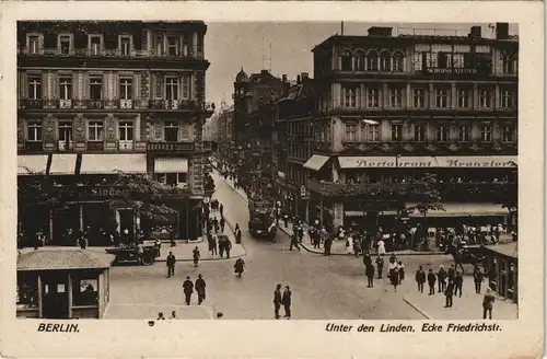 Berlin Unter den Linden, Ecke Friedrichstr. 1931   Bahnpost (Bahnpoststempel)