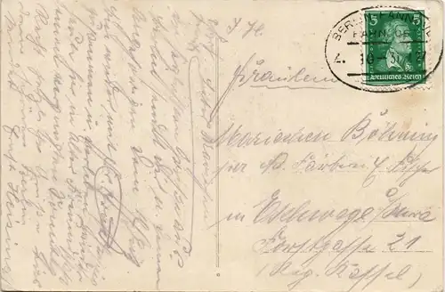 Berlin Unter den Linden, Ecke Friedrichstr. 1931   Bahnpost (Bahnpoststempel)