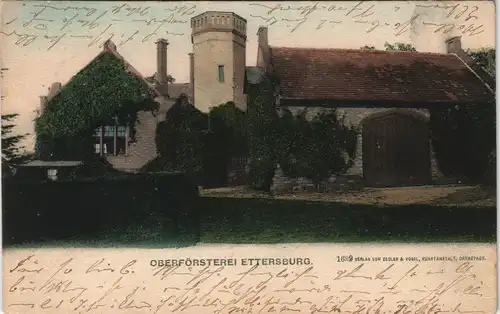 Ansichtskarte Ettersburg Oberförsterei 1906