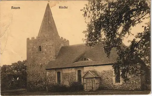 Ansichtskarte Rauen (Mark)-Spreenhagen Kirche 1913