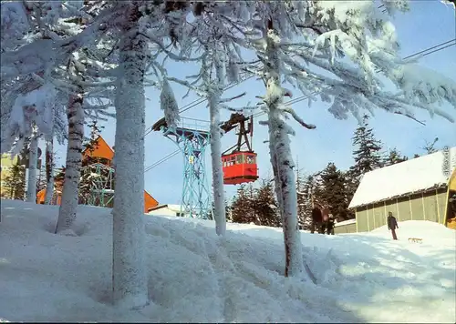 Ansichtskarte .Sachsen Winter im Erzgebirge 1981