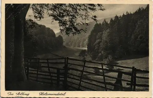 Holzminden Umland-Ansicht Holzmindetal im Solling 1953  Stempel HOLZMINDEN