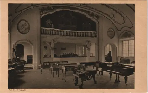 München Deutsches Museum: Musiksaal, Orgel, Klavier, Flügel 1928
