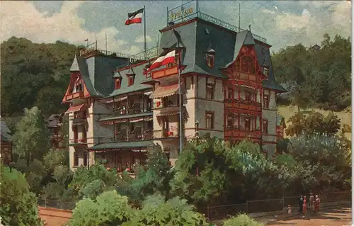 Ansichtskarte Bad Sooden-Allendorf Künstlerkarte Kurhotel Gundlach 1918