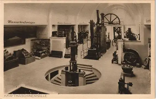 München Wasserkraftanlagen KRAFTMASCHINENHALLE Deutsches Museum 1928