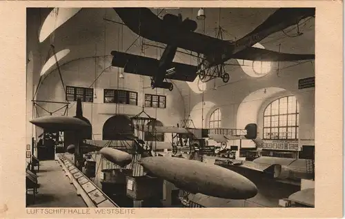 Ansichtskarte München LUFTSCHIFFHALLE WESTSEITE Deutsches Museum 1928