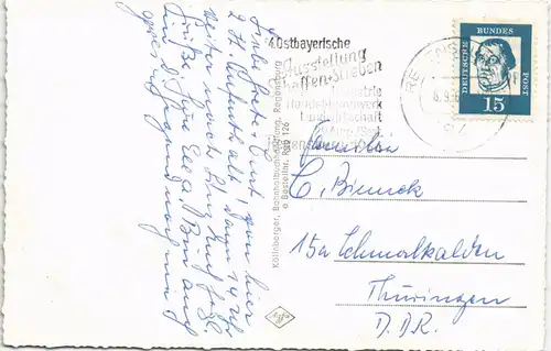 Regensburg Gruss-Aus-Mehrbildkarte mit 5 Echtfoto-Ansichten 1964