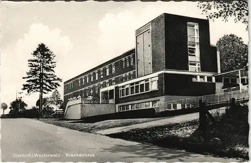 Ansichtskarte Dierdorf (LK Neuwied) Partie am Krankenhaus (Hospital) 1955