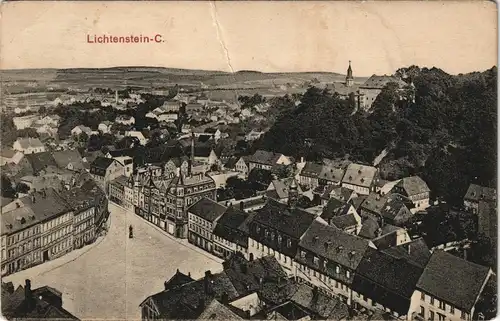 Ansichtskarte Callnberg-Lichtenstein (Sachsen) Straßenblick - Stadt 1909