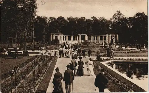 Ansichtskarte Tiergarten-Berlin Rosengarten - Anlagen 1916