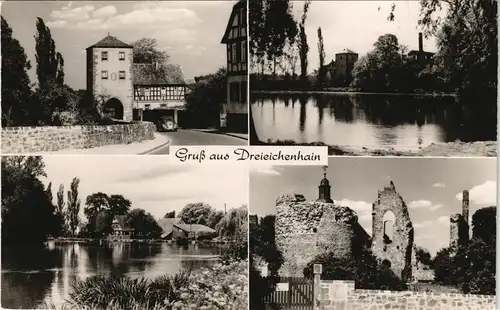 Dreieichenhain-Dreieich Gruss-Aus-Mehrbild-AK 4 Echtfoto-Ansichten 1960