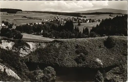Ebnath (Lk Tirschenreuth) Panorama-Ansicht, Ort im Fichtelgebirge 1960