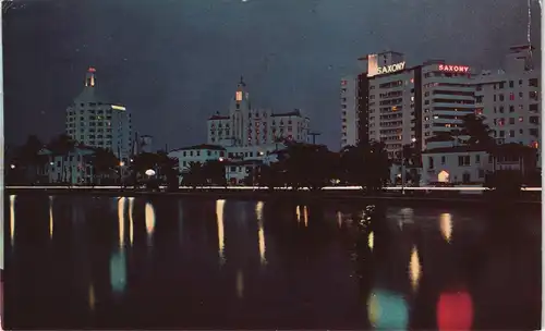 Indian Creek LOOKING ACROSS the Versailles, Robert Richter, Saxony Hotel 1965