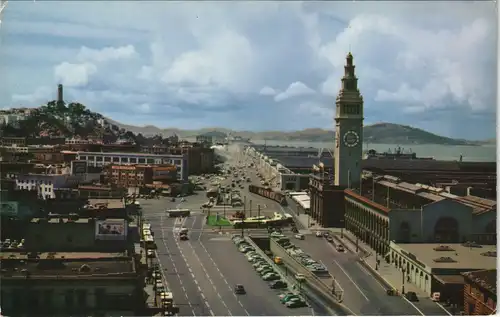 San Francisco EMBARCADERO Ferry Building, Traffic tunnel, Waterfront Tower 1970