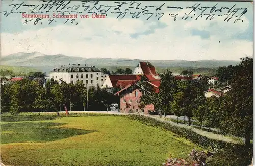 Ansichtskarte Schonstett Sanatorium - Stadtpartie 1912