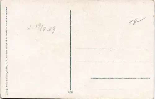 Postcard Bornholm Den „vaade Oon" ved Hammershus 1911