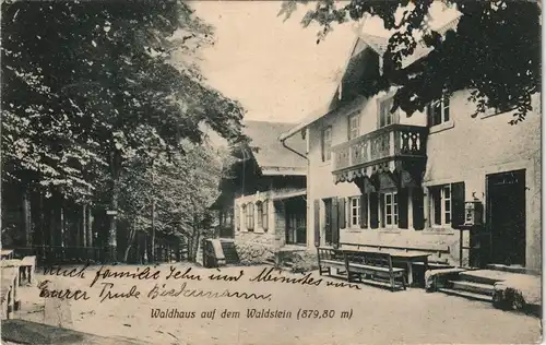 Ansichtskarte Waldstein Waldhaus 1914