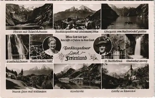 Berchtesgaden   MB ua.  Hintersee, Ramsau, Ferienland Berchtesgadener Land 1960