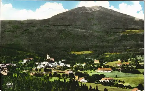 Bayerisch Eisenstein Panorama-Ansicht mit Arber Bayerischer Wald 1960
