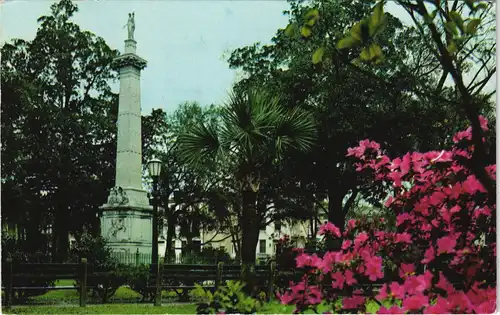 Savannah (Georgia) PULASKI MONUMENT, MONTEREY SQUARE, USA Georgia 1959