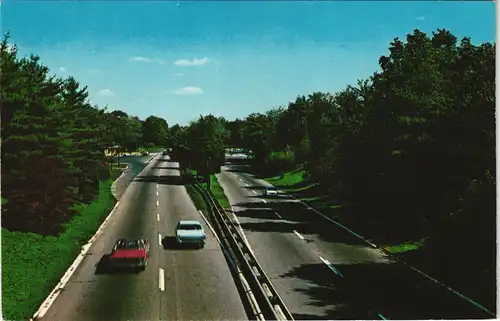 Connecticut Ansichten Allgemein MERRITT PARKWAY in Connecticut USA 1970