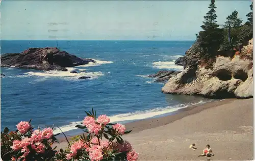 Washington (State) PACIFIC OCEAN SEACOAST Washington State USA 1960